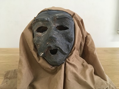 A replica executioner's mask
